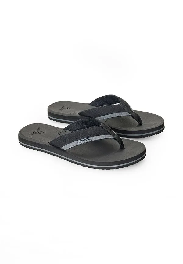 Сандалии reactor bloom с открытым носком и т-образным ремешком Rip Curl, Black — фото 2