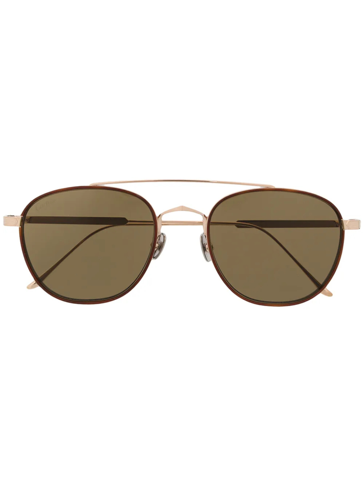 

Солнцезащитные очки-пилоты CT0251S Cartier Eyewear, золотой