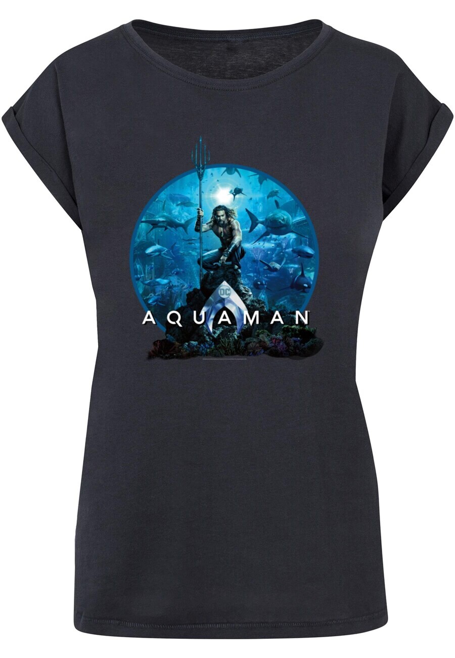 

Футболка ABSOLUTE CULT Shirt Aquaman - Circle Poster, цвет navy/cyan blue