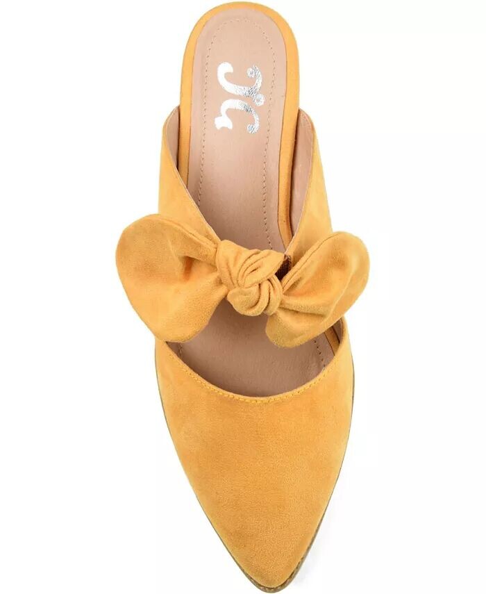 Женские мюли Telulah Bow Slip On Flat Journee Collection, желтый — фото 4