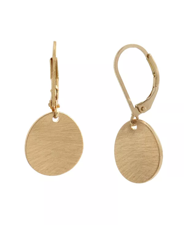 

Серьги-Подвески в форме диска Robert Lee Morris Soho, gold