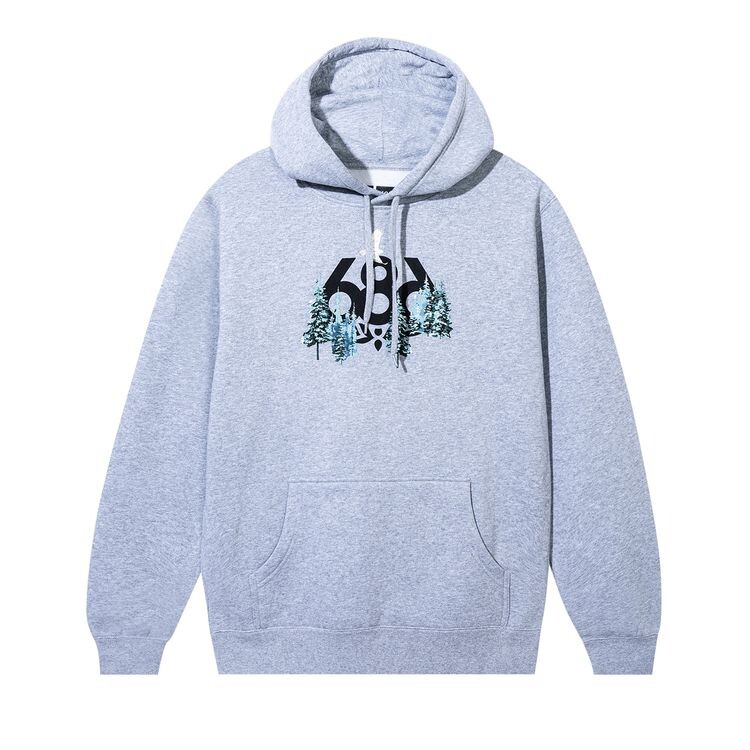 

Худи Anti Social Social Club x 686 Hardpack Hoodie Heather Grey, серый