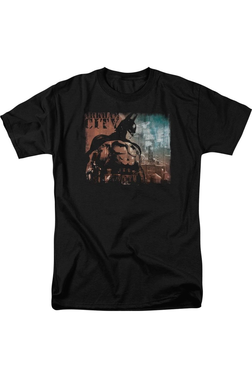 

Футболка Batman Arkham City City Knockout с коротким рукавом для взрослых Gildan, черный