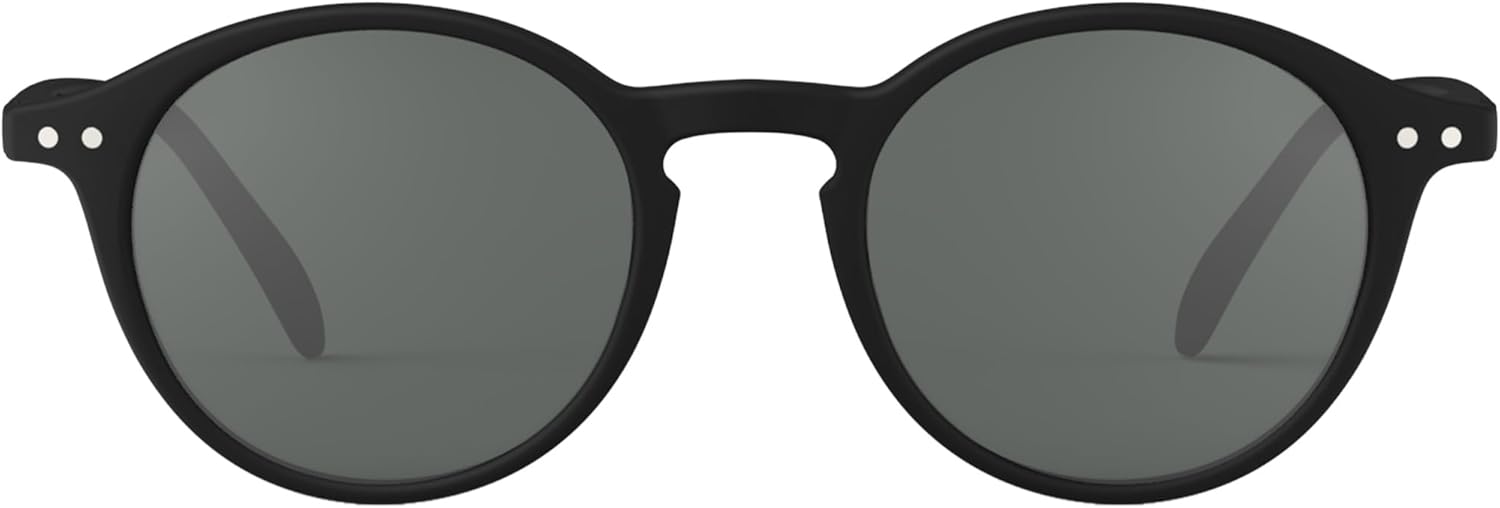 

Солнцезащитные очки IZIPIZI SUN #D для мужчин и женщин, квадратная оправа из биоматериала, серые линзы с защитой от царапин, 100% защита от УФ-излучения категории 3, с чехлом (черные), Black