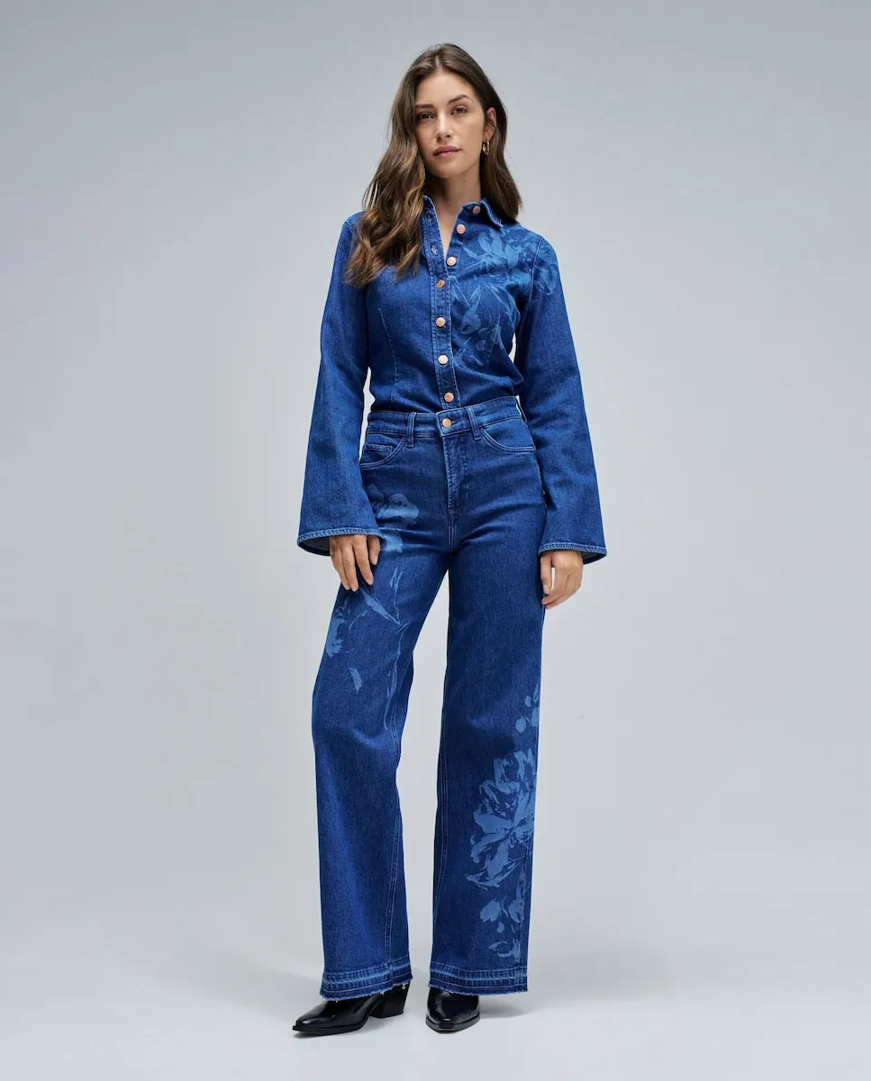 

Женские джинсы Faith Push In Wide Salsa Jeans, синий