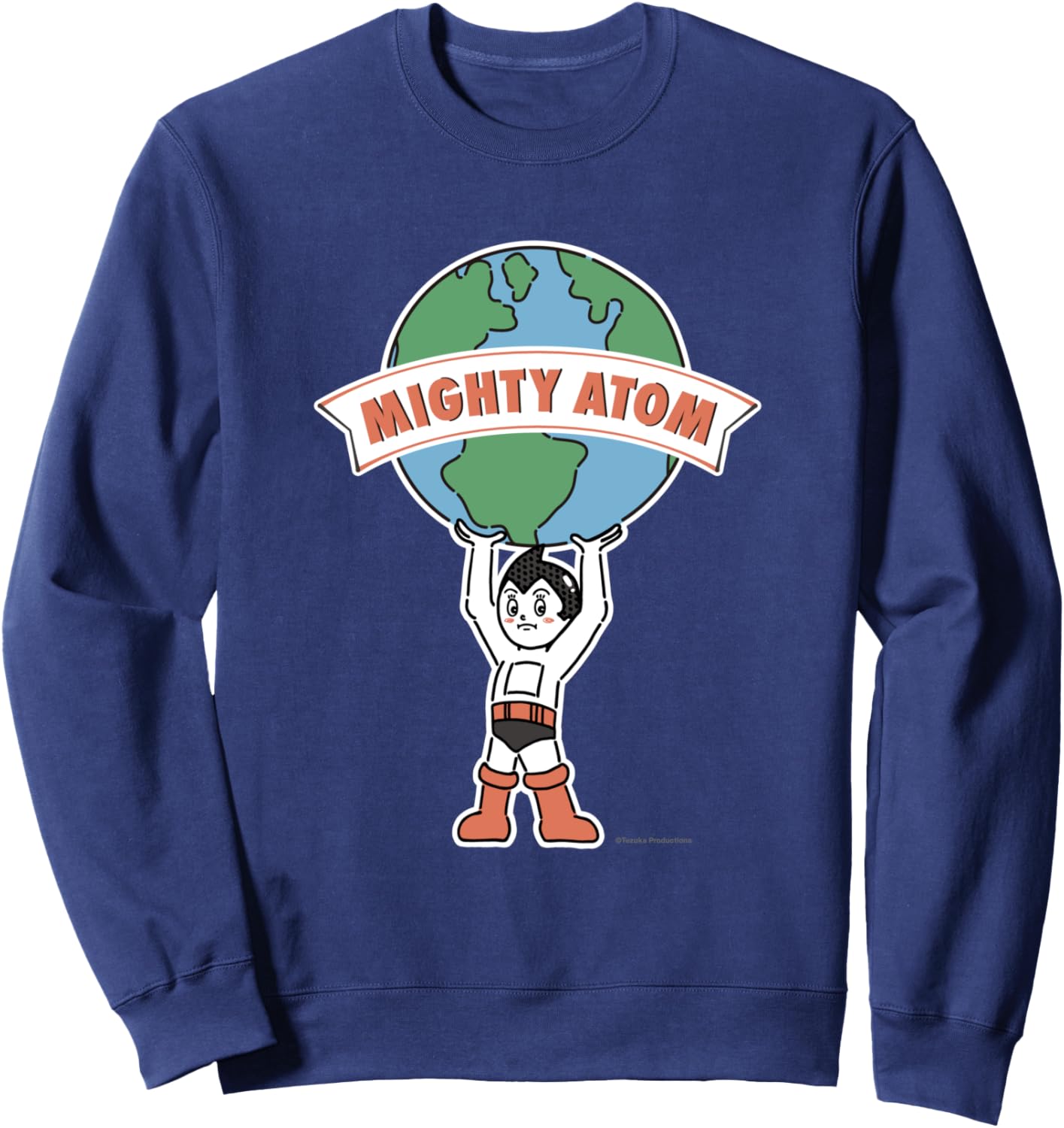 

Толстовка Iron Arm Atom Simple Atom Osamu Tezuka World, темно-синий