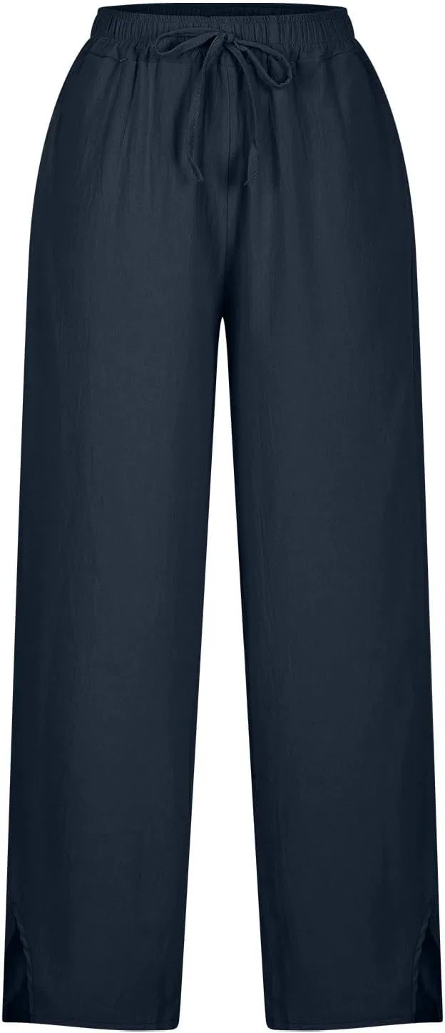Джинсы Linen Pants, Navy — фото 4