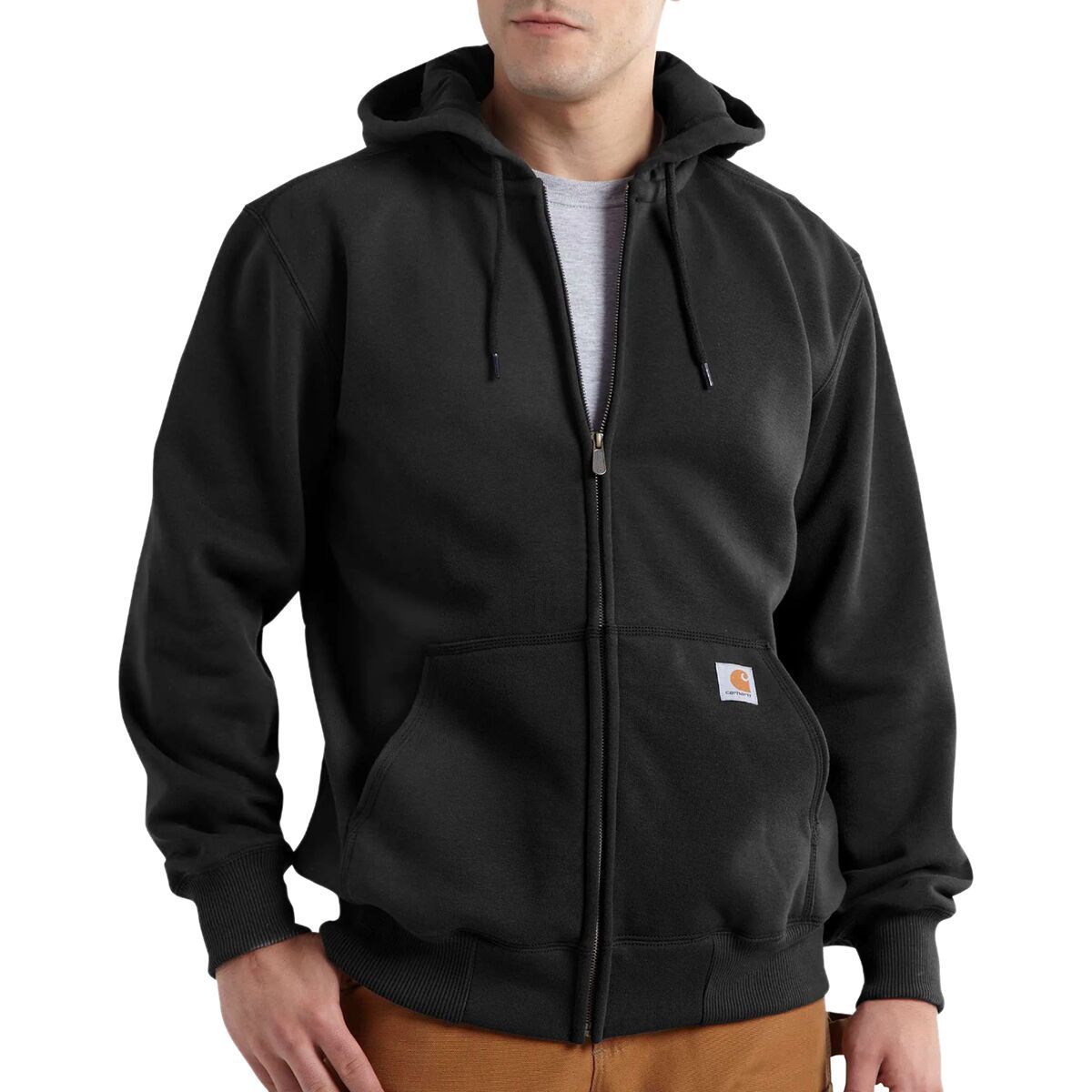 

Дождезащитный худи с капюшоном на молнии Paxton Carhartt, черный
