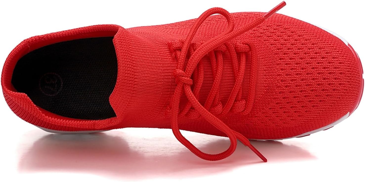 Комфортная обувь Orthowear для женщин и мужчин, ортопедическая обувь с амортизирующей стелькой, унисекс, с поддержкой свода стопы, слипоны для медсестер, дышащие сетчатые повседневные кроссовки, удобные для бега и ходьбы Generic, красный — фото 2