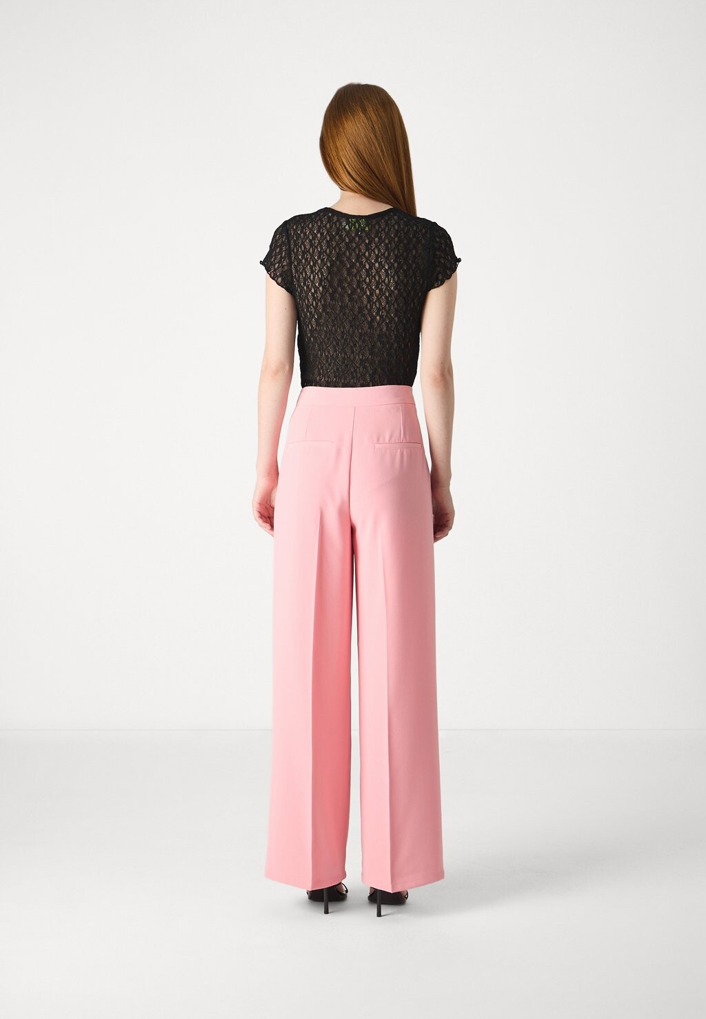 

Тканевые брюки SLFTINNI WIDE PANT Selected, розовый