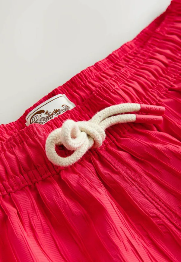 Плавки прямого кроя с вертикальной текстурой Next, Coral Pink — фото 2