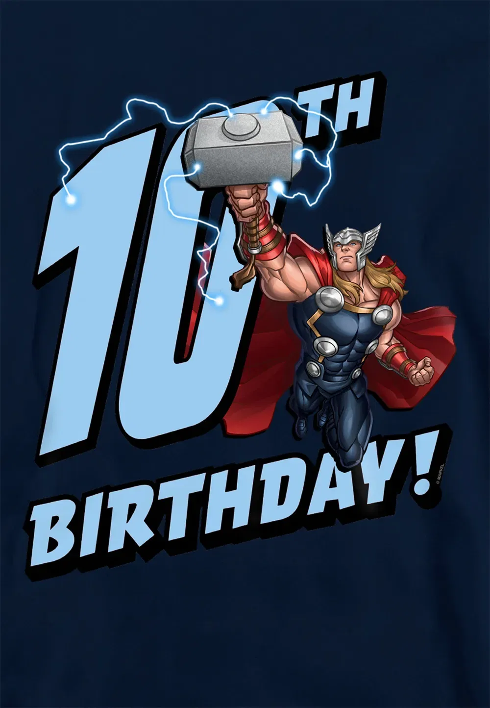 Детская толстовка Marvel Thor темно-синий, темно-синий — фото 2
