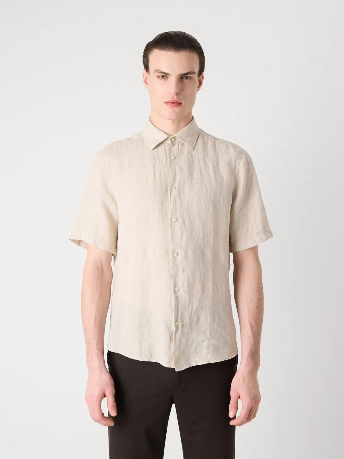 Рубашка Boss Regular fit Button Up Shirt Rash_2, бежевый — фото 2