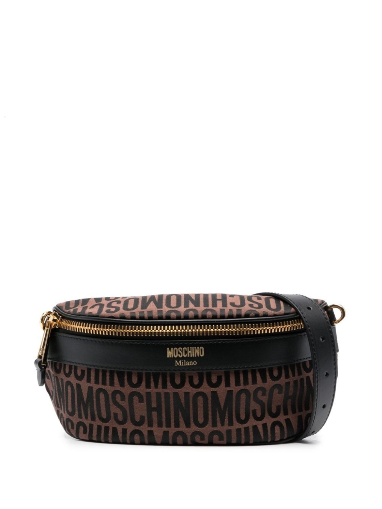 

Moschino поясная сумка с жаккардовым логотипом, коричневый