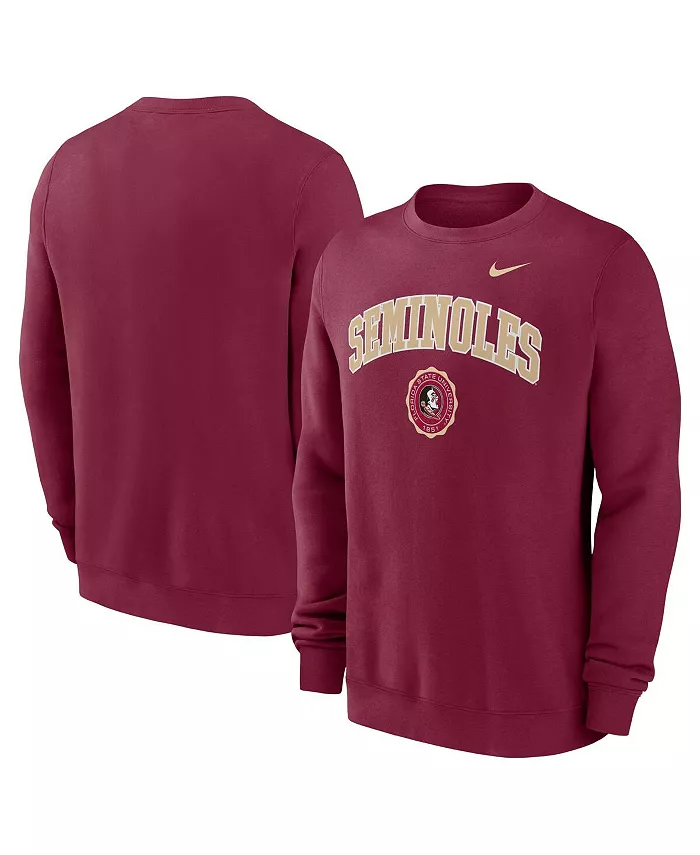 

Мужская толстовка с капюшоном Garnet Florida State Seminoles с арочной эмблемой Nike