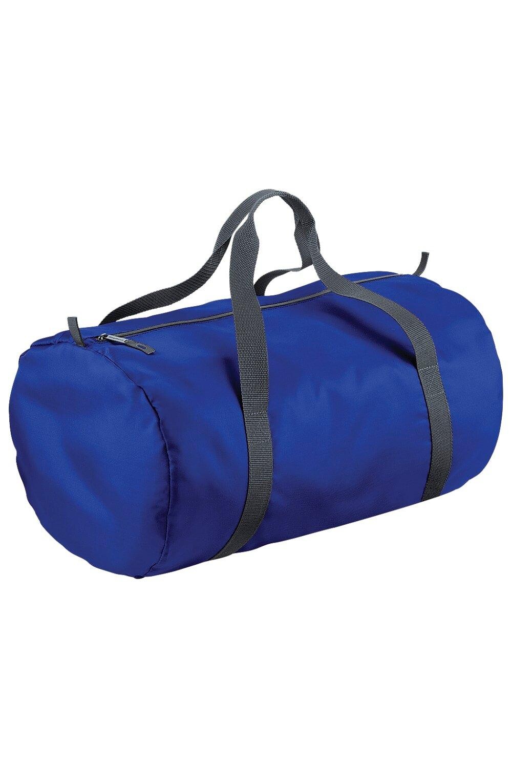 

Водонепроницаемая дорожная сумка Packaway Barrel Bag / Duffle (32 литра) Bagbase, синий