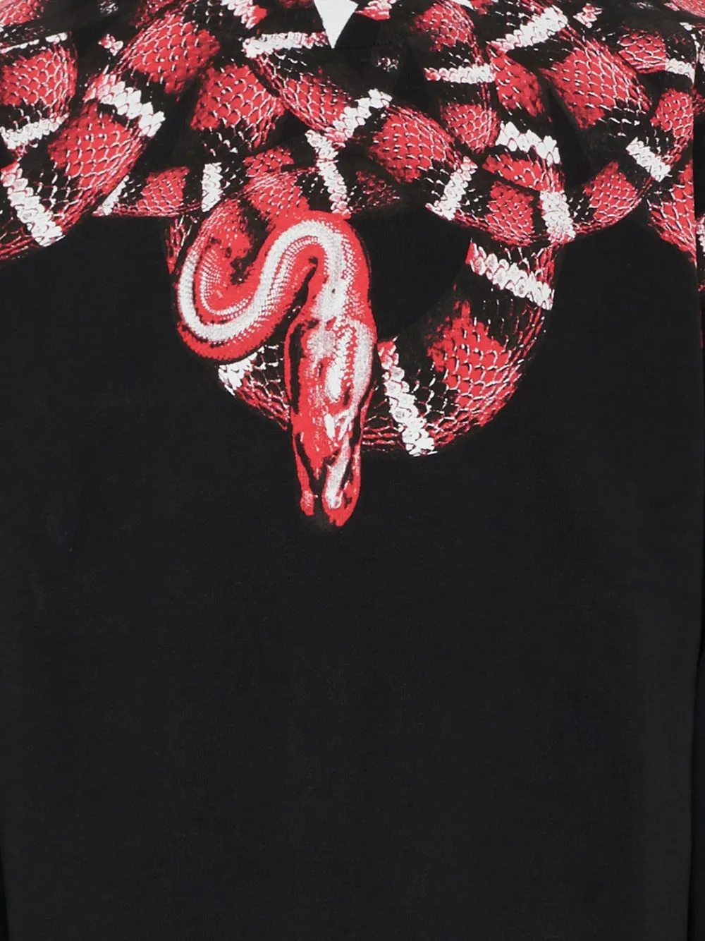 Свитшот с круглым вырезом и змеиным принтом Marcelo Burlon County Of Milan, черный — фото 3