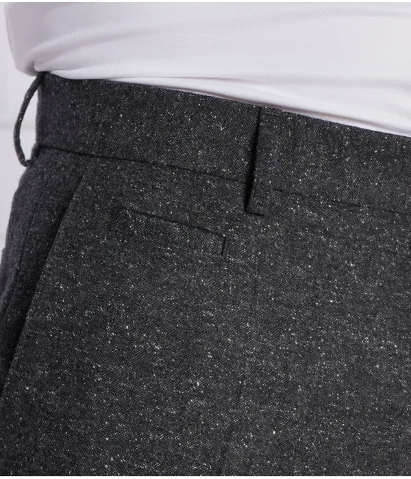 Шерстяные брюки H-Genius-224 slim fit Boss, графитовый — фото 4