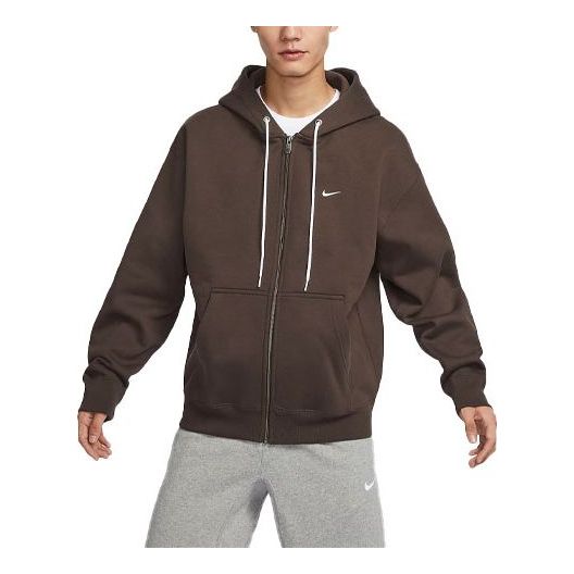 

Толстовка Nike Solo Swoosh Hoodie 'Brown', коричневый