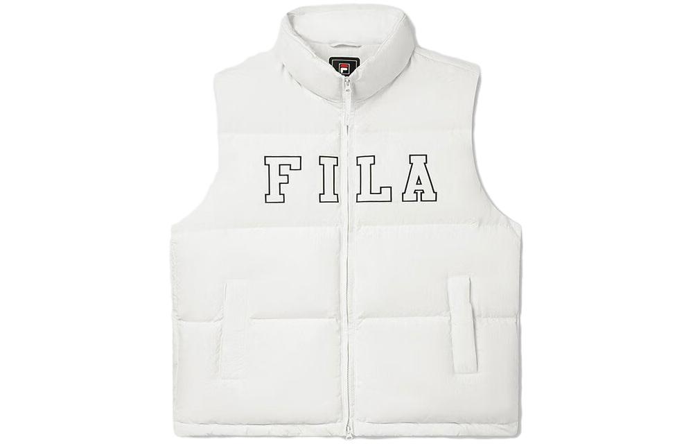 

FILA Жилет пуховый унисекс цвета слоновой кости, Бежевый, FILA Жилет пуховый унисекс цвета слоновой кости