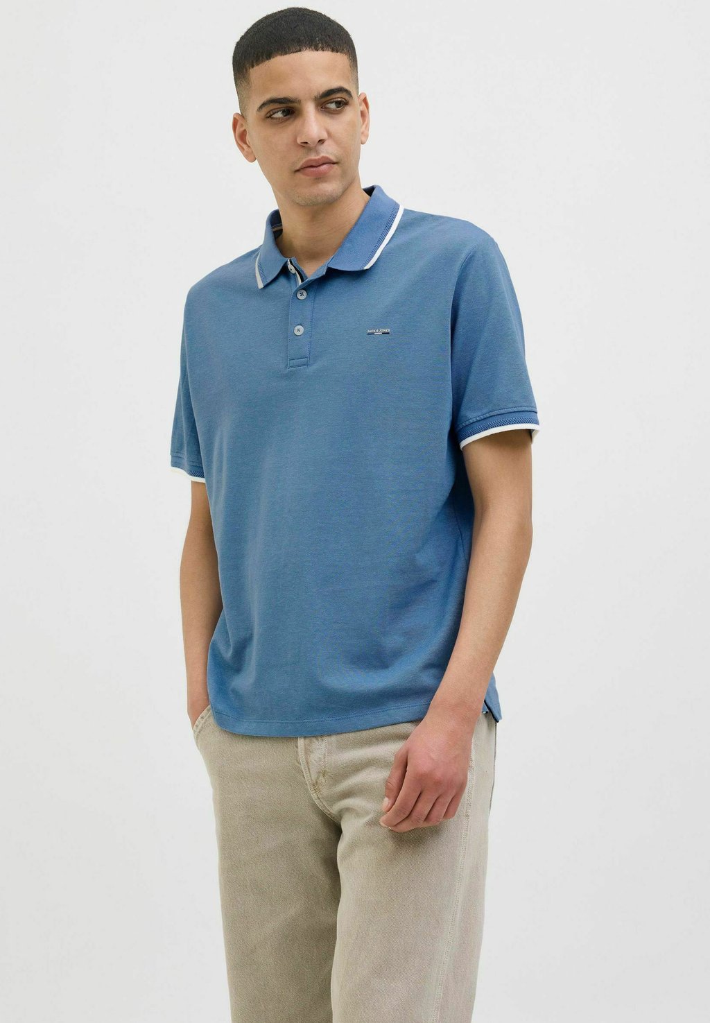 

Рубашка поло Jack & Jones PREMIUM, цвет Quiet Harbor