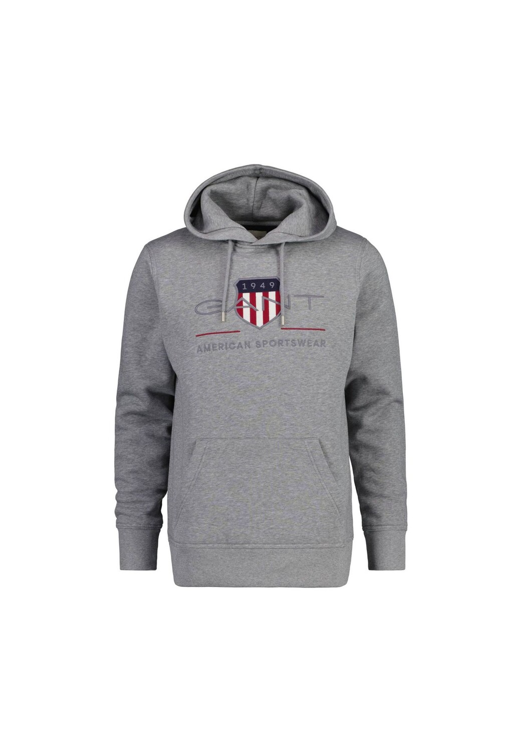 

Мужская толстовка - REGULAR ARCHIVE SHIELD HOODIE, толстовка с капюшоном, логотип GANT, серый