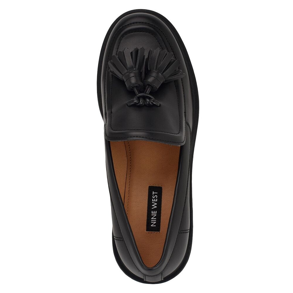 Женские повседневные лоферы без шнуровки с круглым носком Nine West Roker, цвет Cognac Suede — фото 4