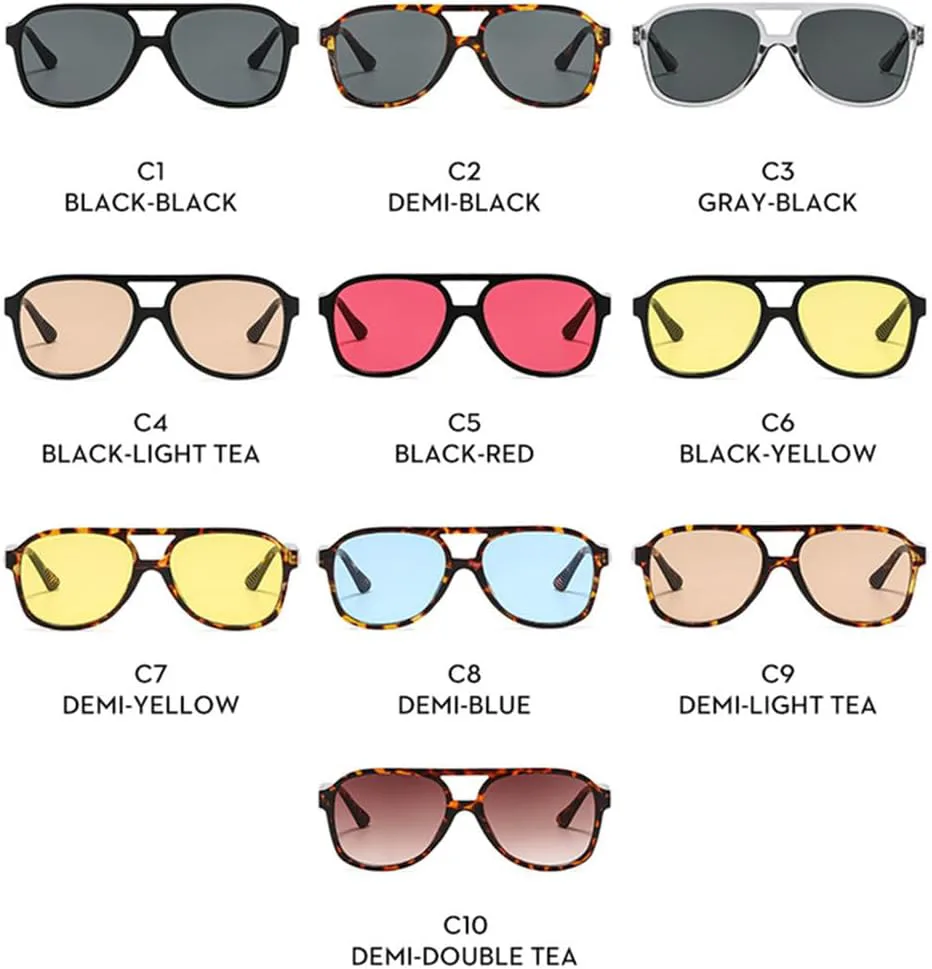 

Солнцезащитные очки UV400 с двойной перемычкой, желто-синий леопардовый принт, для женщин и мужчин, для бега и занятий спортом на открытом воздухе UYPTK, Leopard Blue