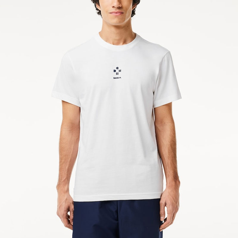 Футболка с круглым вырезом LACOSTE, белый — фото 4