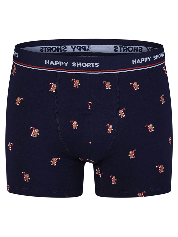 Happy Shorts Комплект из 2 штук: боксерские шорты темно-синего/красного цвета — фото 2