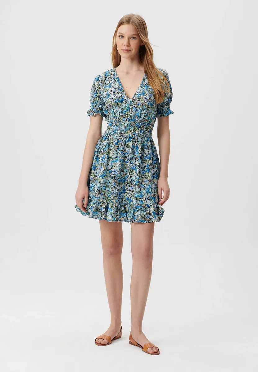 

Мини-платье Mavi "SHORT SLEEVE WOVEN DRESS", короткое платье, синий