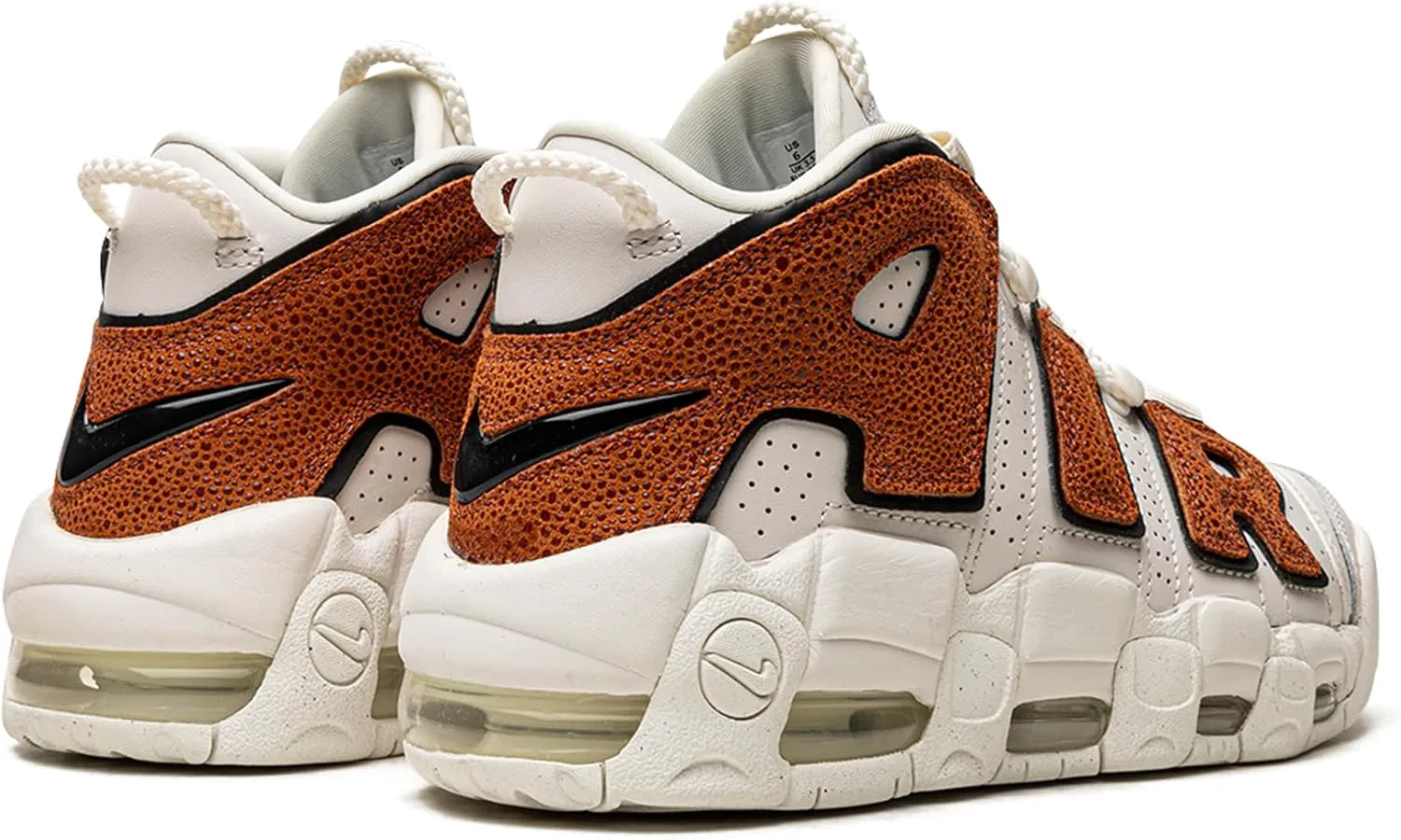 Мужские кроссовки Nike Air More Uptempo '96, черный/оранжевый — фото 4