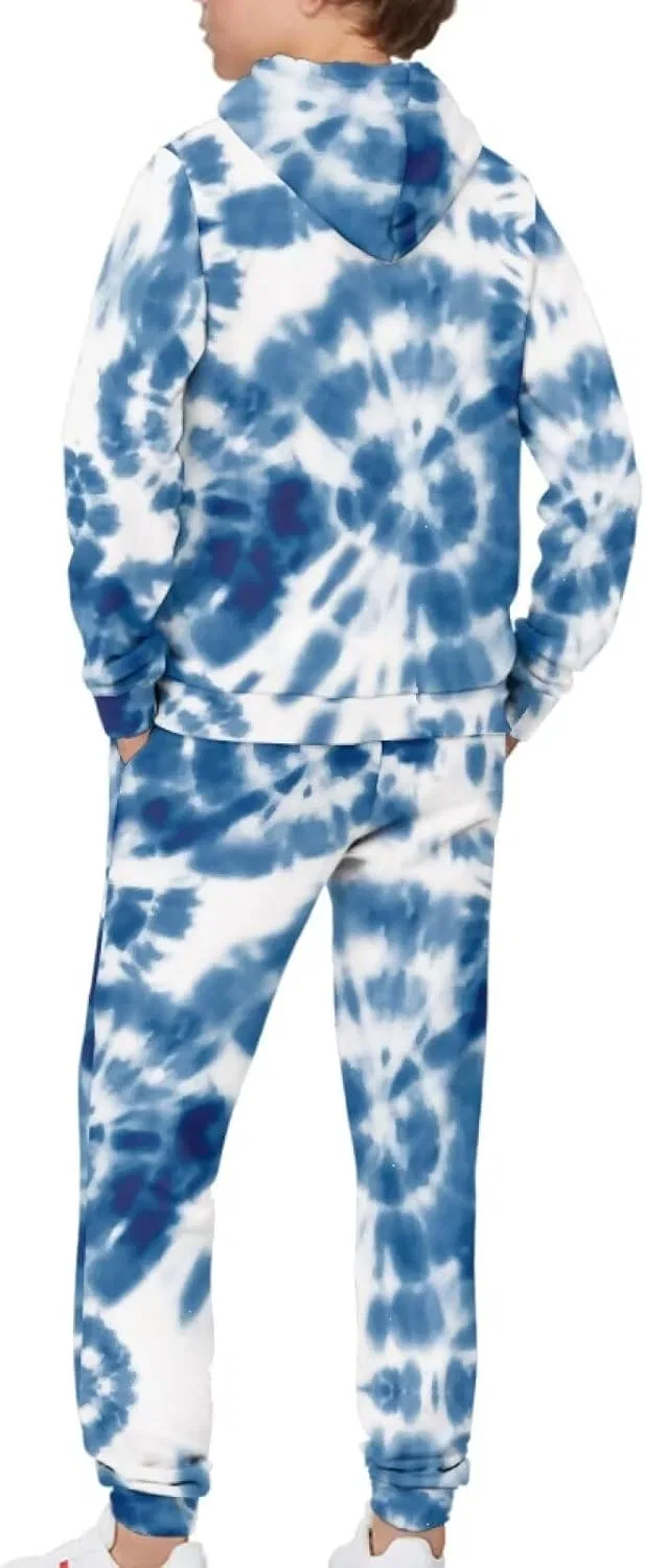 Детский спортивный костюм из 2 предметов Renewold, Blue Tie-dye — фото 2