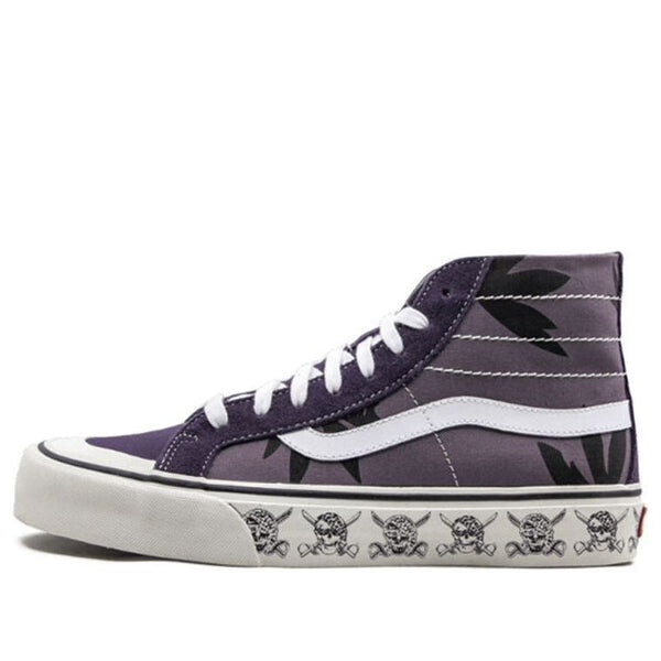 

Кроссовки sk8-hi 138 decon sf 'summer leaf black plum' Vans, фиолетовый