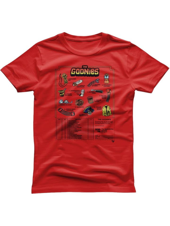 

Футболка "The Goonies Accessories Mail Order T-Shirt" красного цвета, Красный, Футболка "The Goonies Accessories Mail Order T-Shirt" красного цвета