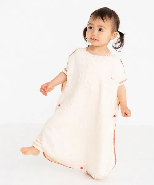 Детский слип-спальник Pompkins Baby из органического хлопка, жаккардовый горошек, рост 60 см