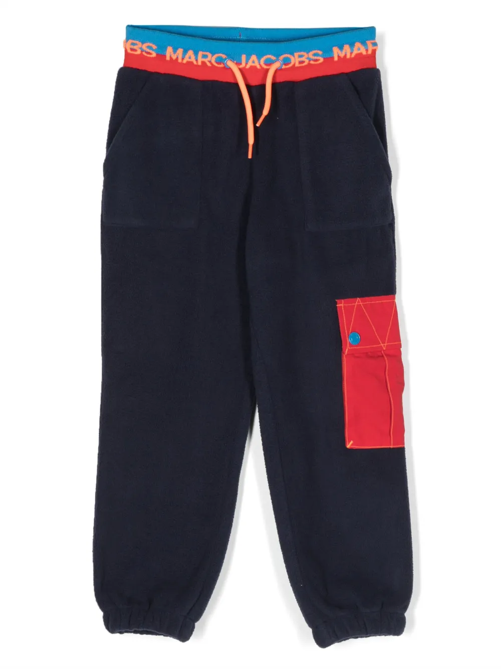 

Флисовые брюки с логотипом на поясе Marc Jacobs Kids, синий