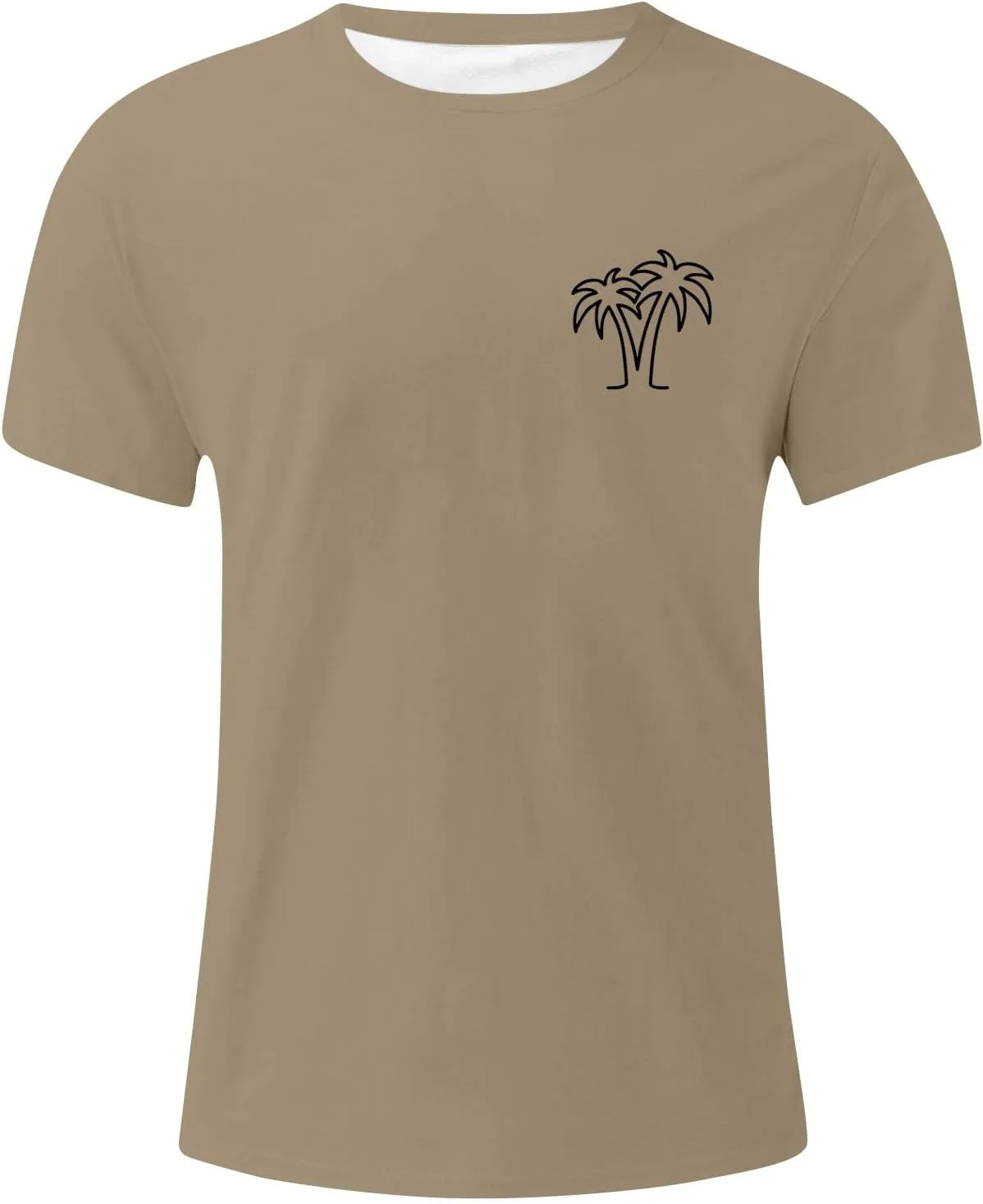 

Футболка мужская Casual Print с принтом, короткий рукав, свободный крой FQZWONG