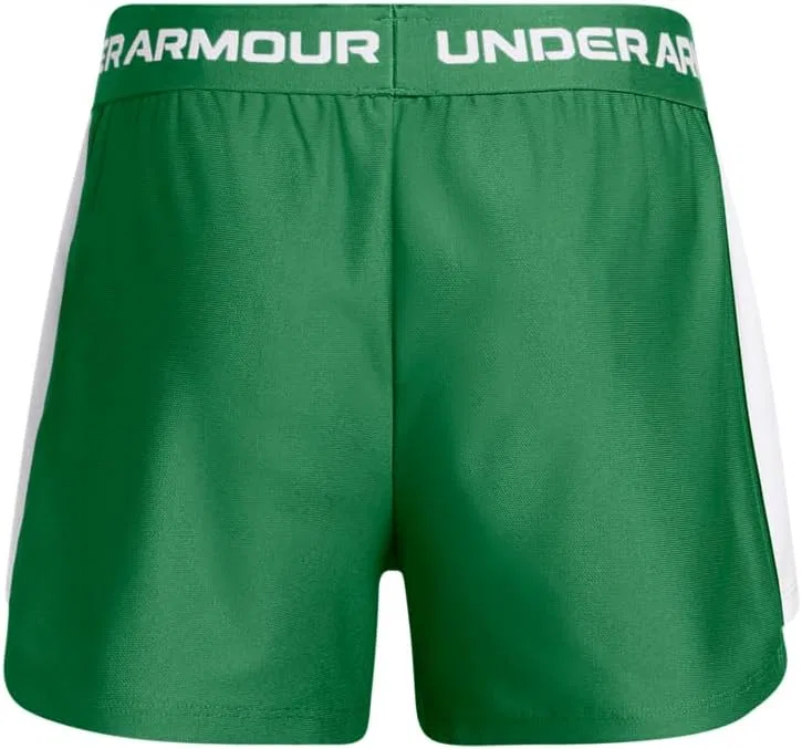 Шорты Under Armour Girls Tech Play Up, (305) Team Kelly Green//White — фото 2