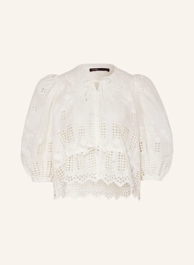

Блузка с кружевом Maje, белый
