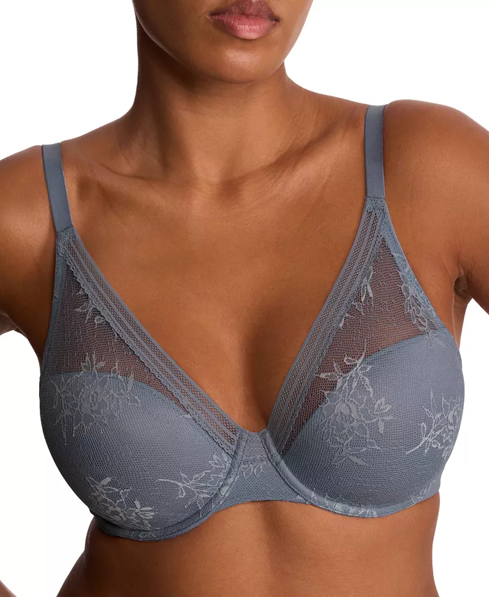 

Женский кружевной бюстгальтер на косточках Love Lace, закрывающий всю фигуру, 731351 Natori, синий