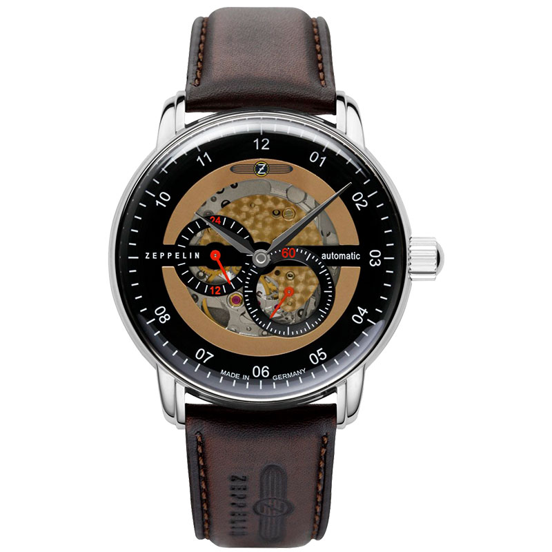 

ZEPPELIN Часы Men's Watch, 8664-5 Black Gold