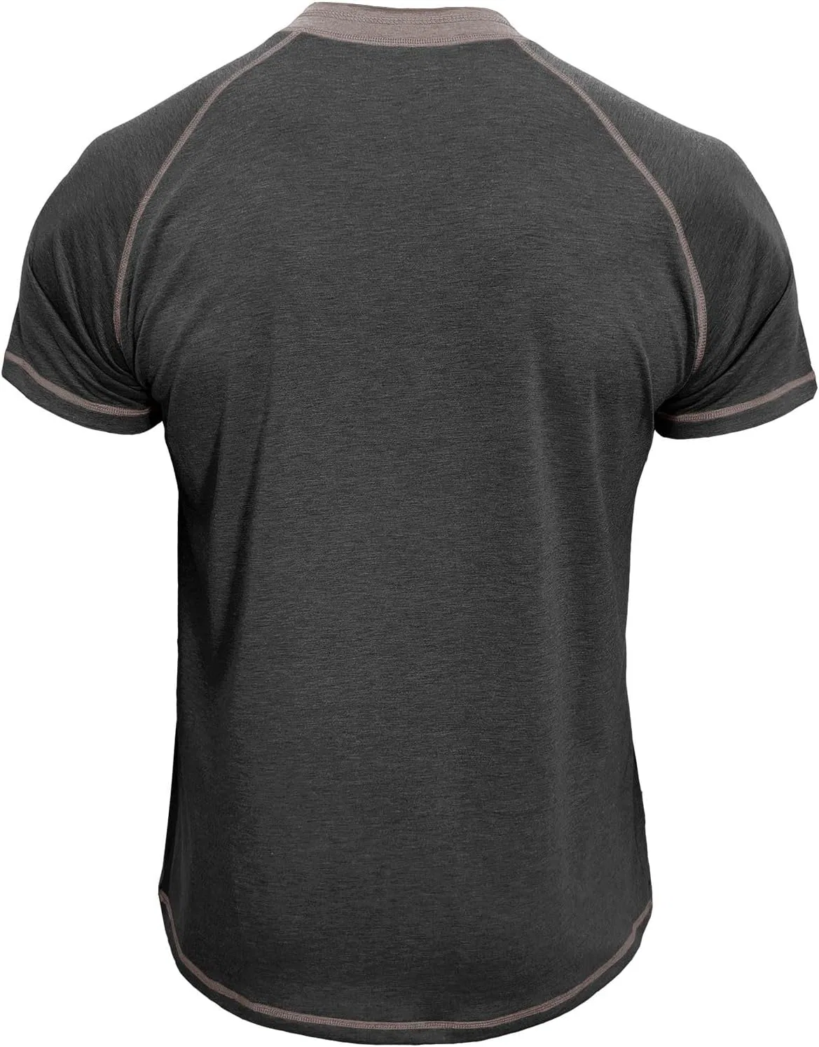 Футболка с коротким рукавом и пуговицами, Men's, A01_dark Gray — фото 3