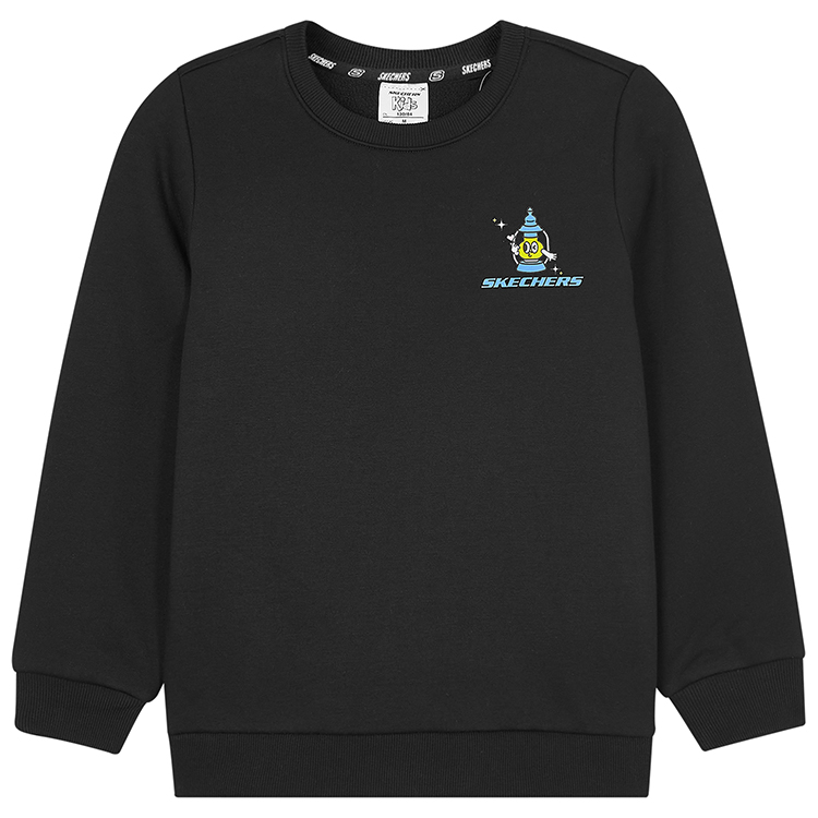 

Свитшот для младших школьников Skechers, Угольно-черный