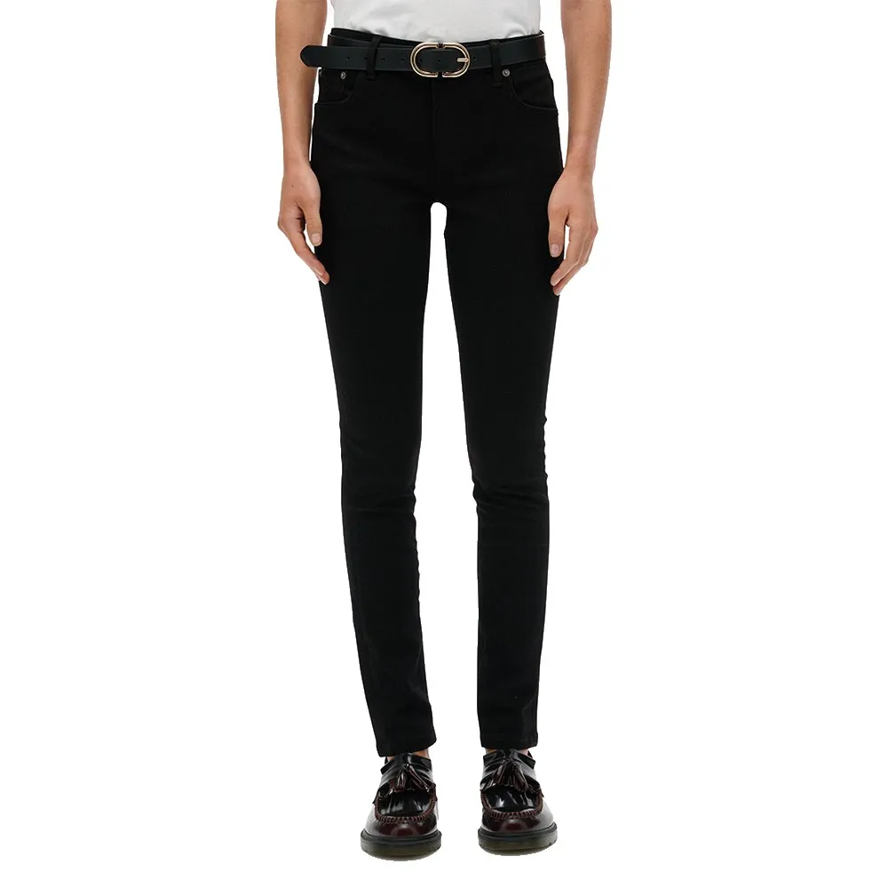 

Джинсы Superdry Mid Rise Skinny, черный