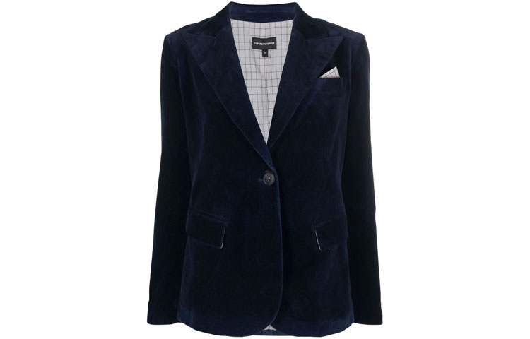 

Женский синий деловой костюм EMPORIO ARMANI