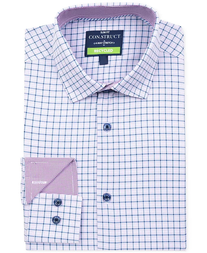 

Мужская облегающая рубашка Performance Dress Shirt ConStruct, фиолетовый