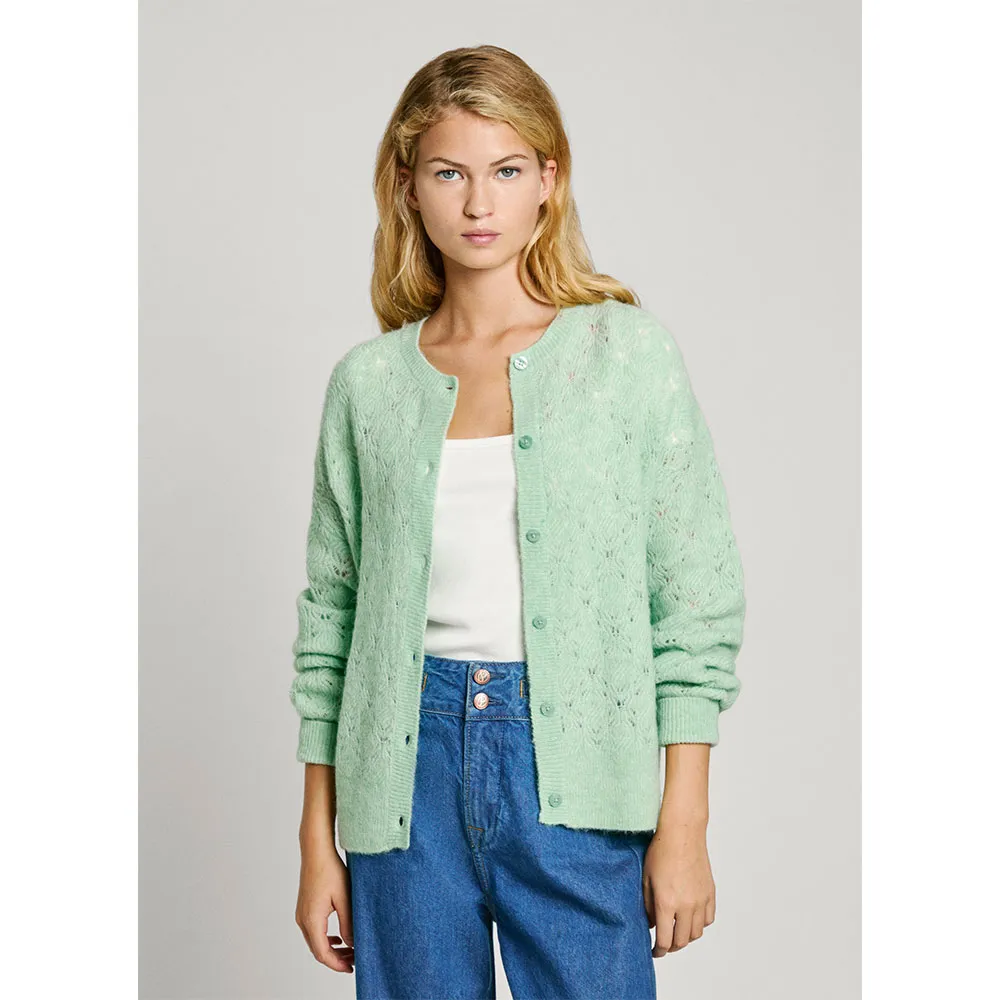 

Свитер Pepe Jeans Helen cardigan, зеленый