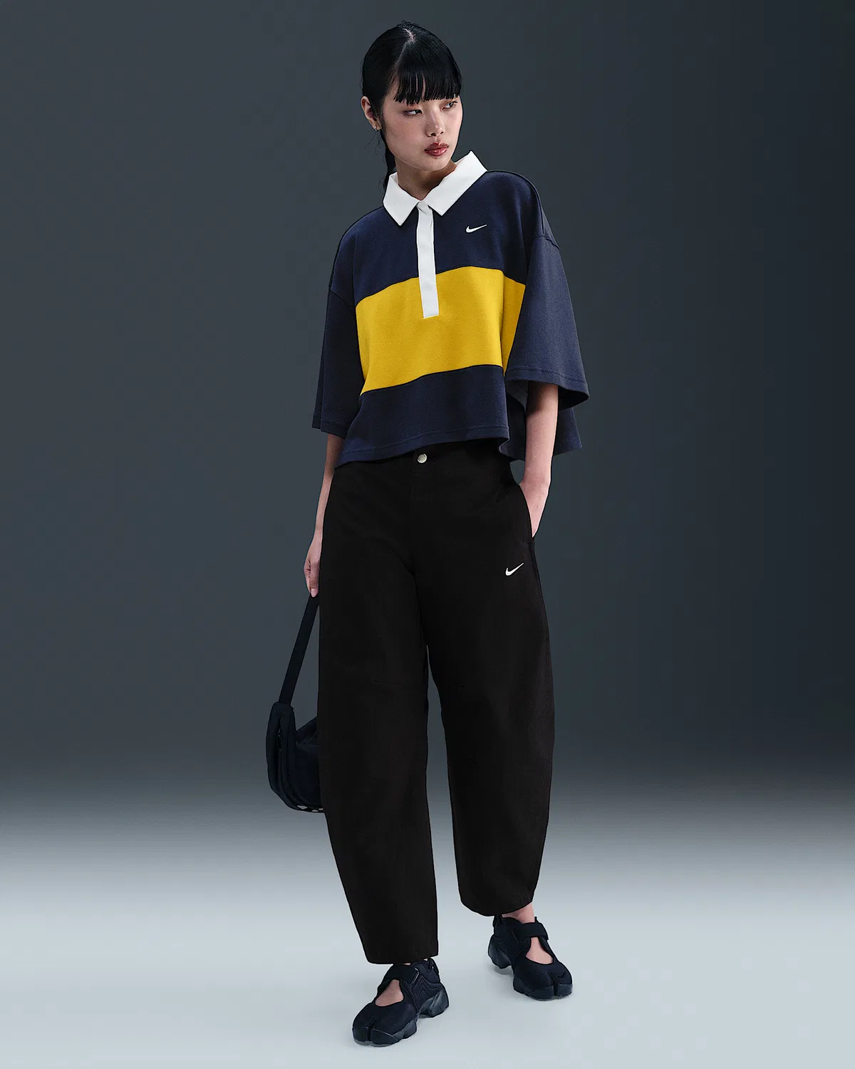 Женские брюки-бананы Nike Sportswear, Black/Sail