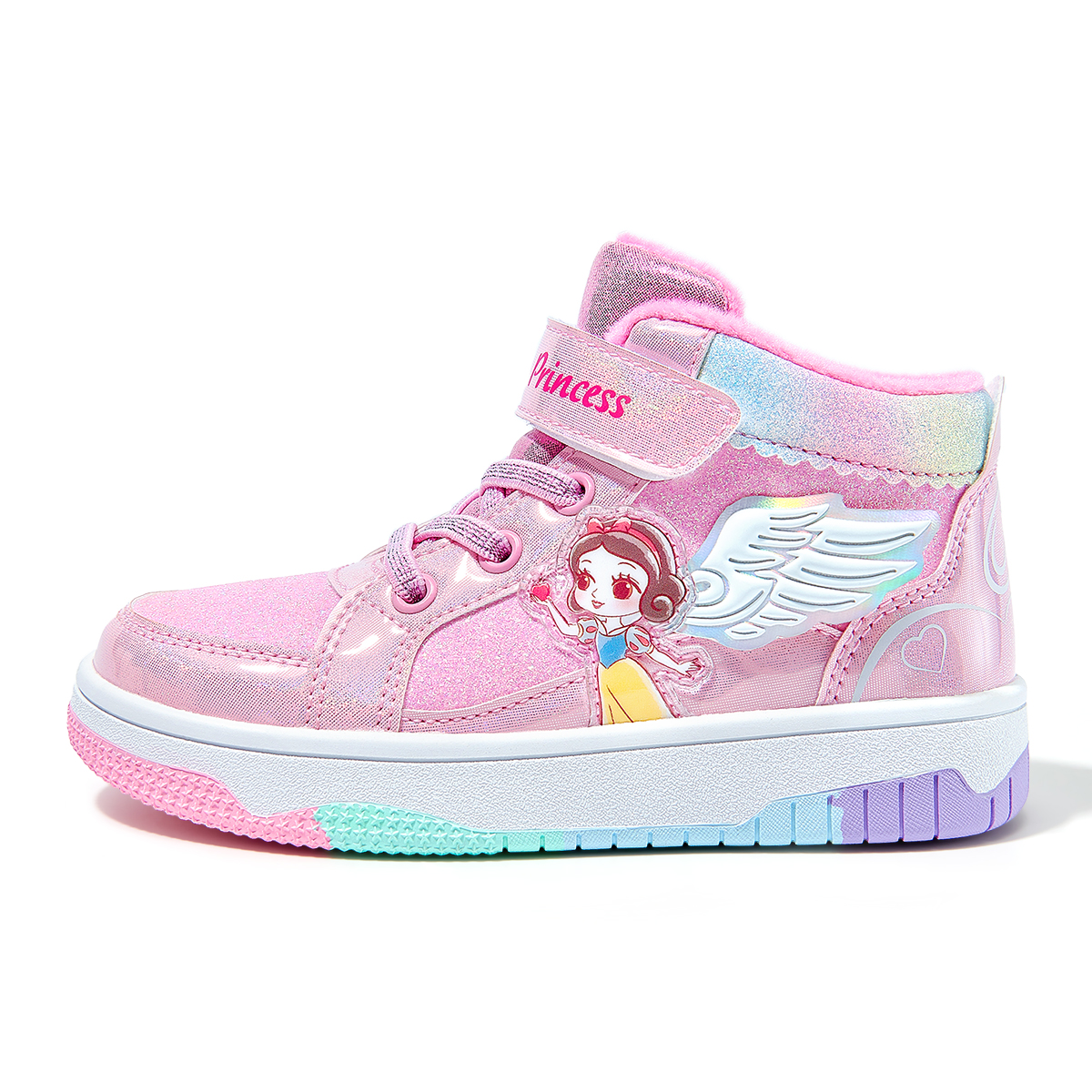 

Детские кроссовки Princess Cushioned, износостойкие, дышащие, с высоким берцем, для детей от 3 до 7 лет Disney, розовый